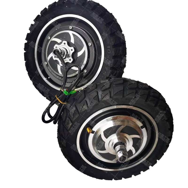 500W 10 inch Hub motor brushless scooters parts Disc brakes